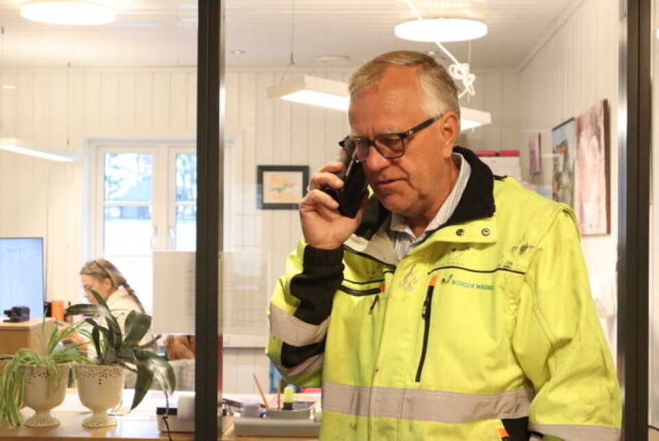 Grunnleggeren Karl Kristoffer Nordby er arbeidende styreleder og driftsleder i selskapet. – Pappa er relativt engasjert ja, konstaterer datteren Helga. (Foto: Eva Alnes Holte)