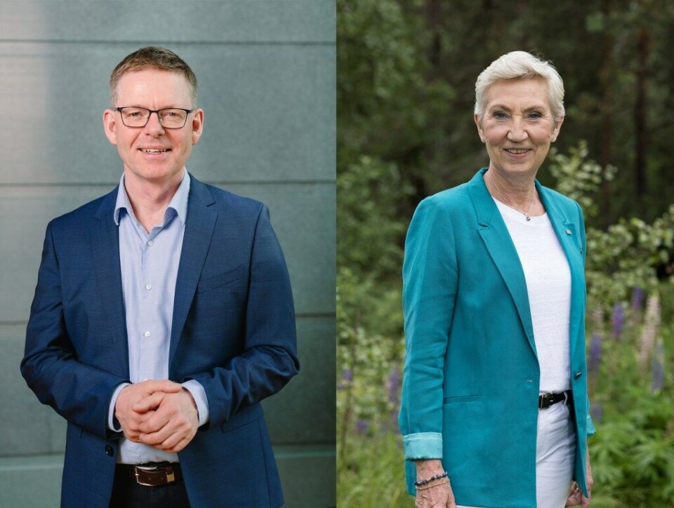 Regiondirektør i Innlandet, Jon Kristiansen, og LO-Peggy Hessen er lettet over at streiken allerede er over. (Foto: NHO Innlandet og Trond Isaksen).