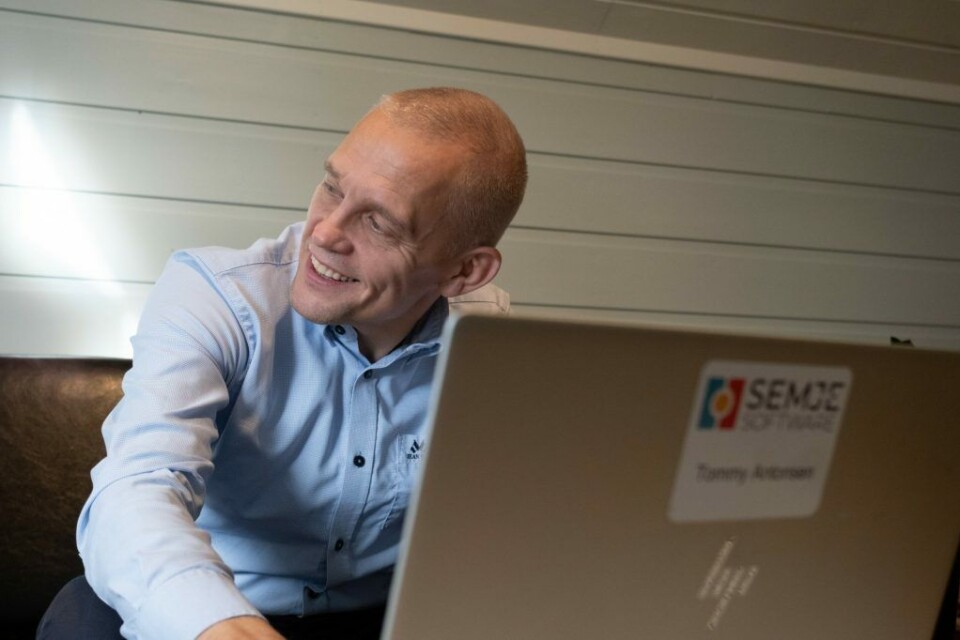 - Det er iallfall ingen ulempe å være på Kirkenær hvis du har en god forretningsidé, sier Tommy Antonsen i Semje Software.